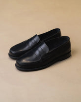 Berwick French Loafers Box Calf – Black